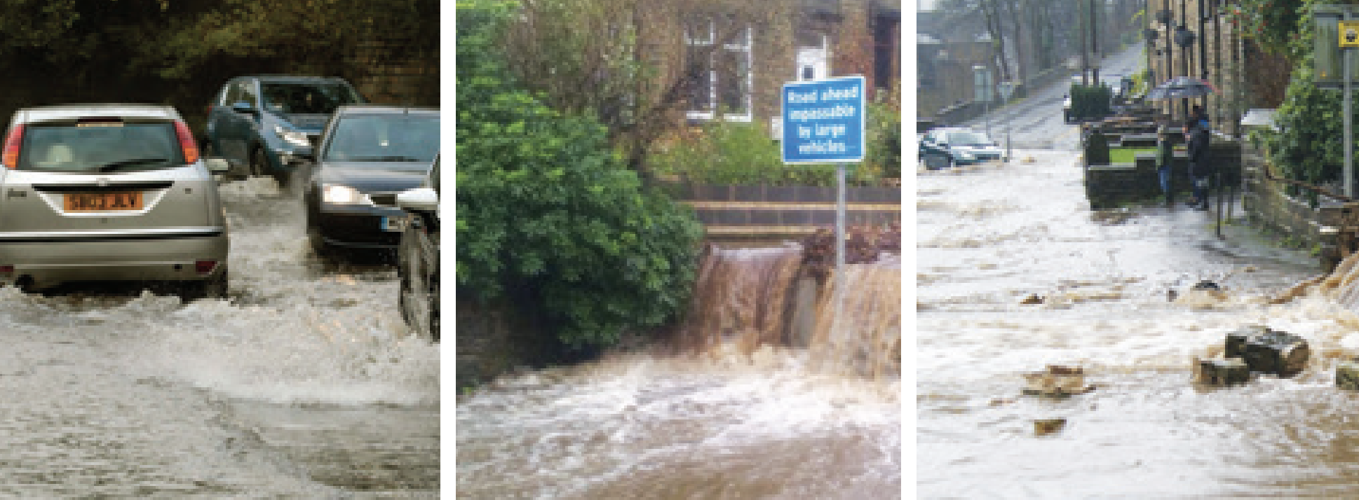 The devastating flood of 2015 in Slaithwaite